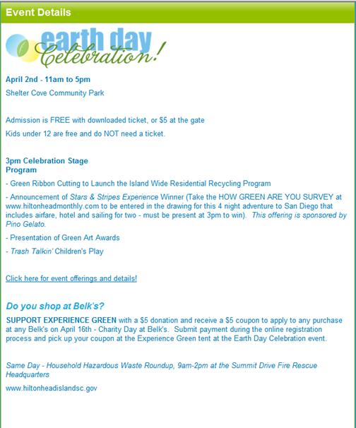 Hilton Head Real EstateEarth Day on Hilton Head Island - Hilton Head ...